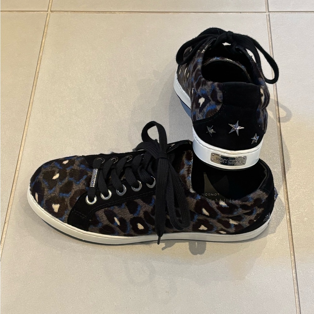 Like New! Jimmy Choo Pony Hair Sneakers - Picture 3 of 9